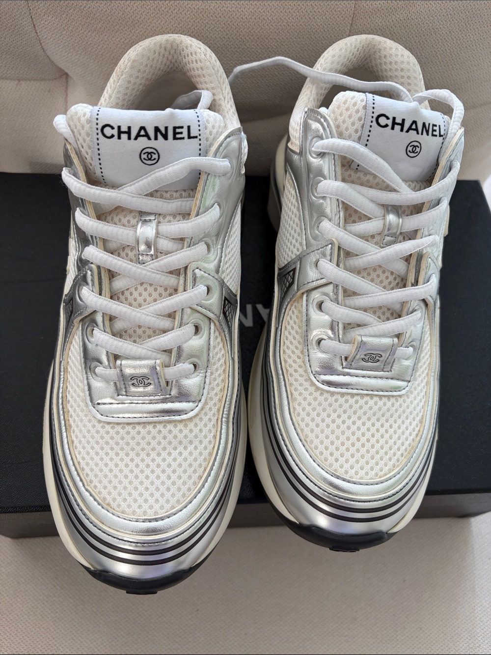 Chanel Sneakers Sz 37 - Picture 5 of 11